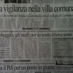 il sindaco Ciaramella ci elemosina 500 posti auto per mettera a tacere i cittadini